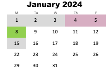 District School Academic Calendar for Austin Road Elementary School for January 2024