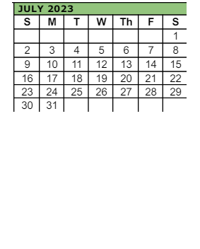 District School Academic Calendar for Liberty High School for July 2023