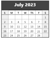 District School Academic Calendar for Maurice A Donahue Elementary for July 2023