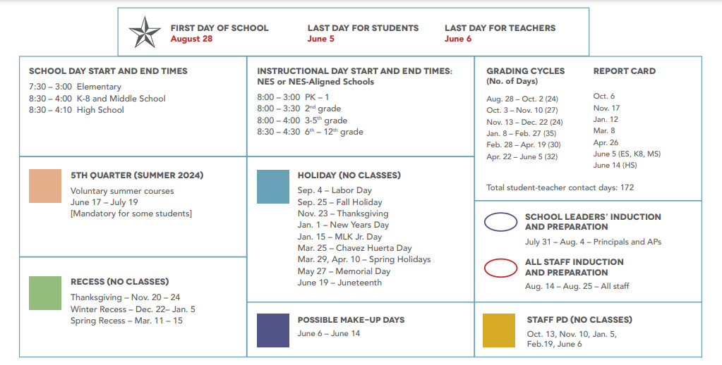 District School Academic Calendar Key for Ashford Elementary