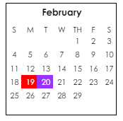 District School Academic Calendar for Ashford Elementary School for February 2024