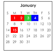 District School Academic Calendar for Matthew Arthur Elementary School for January 2024