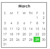 District School Academic Calendar for Centerville Elementary School for March 2024