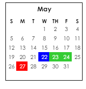 District School Academic Calendar for Centerville Elementary School for May 2024