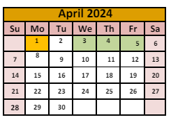 District School Academic Calendar for Winnemucca Grammar School for April 2024