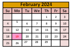 District School Academic Calendar for Winnemucca Grammar School for February 2024