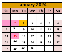 District School Academic Calendar for Winnemucca Grammar School for January 2024