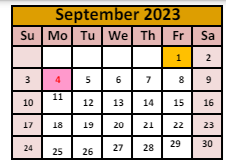 District School Academic Calendar for Winnemucca Grammar School for September 2023