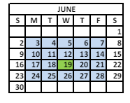 District School Academic Calendar for Challenger Elementary School for June 2024