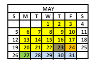 District School Academic Calendar for Roger B Chaffee Elementary School for May 2024