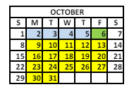 District School Academic Calendar for Roger B Chaffee Elementary School for October 2023
