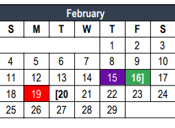 District School Academic Calendar for Lakewood Elementary for February 2024