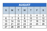 District School Academic Calendar for Stephen Collins Foster Sch 67 for August 2023