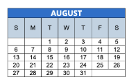 District School Academic Calendar for Paul I Miller School 114 for August 2023