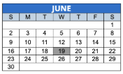 District School Academic Calendar for Parkview School 81 for June 2024