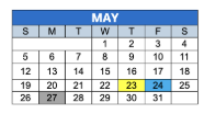 District School Academic Calendar for Otis E Brown School 20 for May 2024