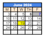 District School Academic Calendar for Epsilon - Ss for June 2024