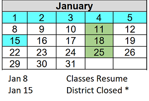 District School Academic Calendar for Robert Lucas Elementary School for January 2024