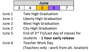 District School Academic Calendar for Robert Lucas Elementary School for June 2024