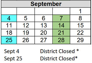 District School Academic Calendar for Robert Lucas Elementary School for September 2023