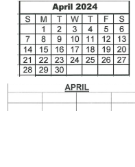 District School Academic Calendar for Bloomfield Elementary School for April 2024