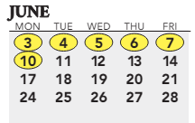 District School Academic Calendar for Trunnell Elementaryentary School for June 2024