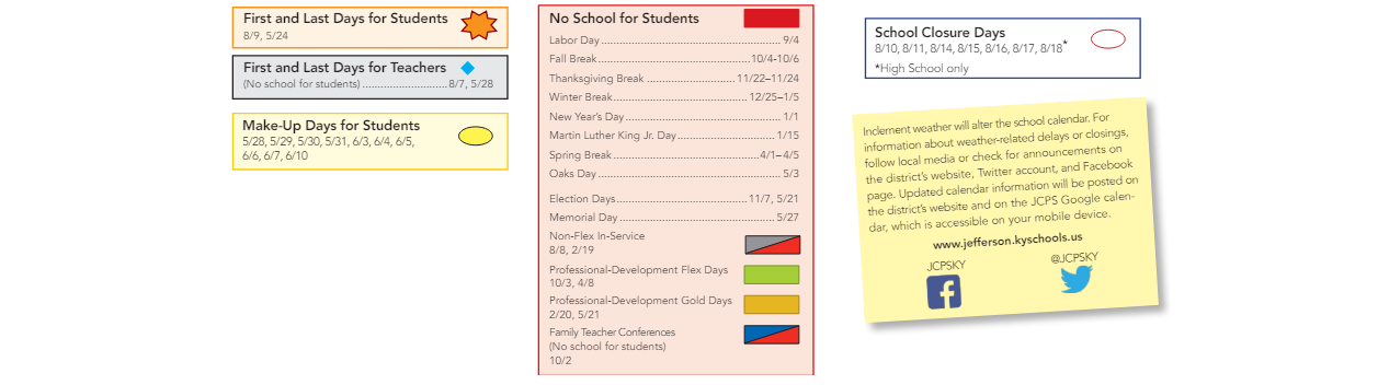 District School Academic Calendar Key for Bragg Middle School