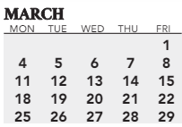 District School Academic Calendar for Greenwood Elementaryentary School for March 2024