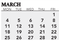 District School Academic Calendar for Laukhuf Elementaryentary School for March 2024