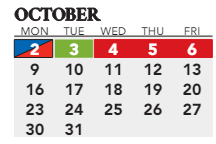 District School Academic Calendar for Crums Lane Elementaryentary School for October 2023