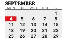 District School Academic Calendar for Jefferson County High School for September 2023