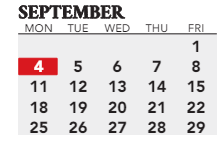 District School Academic Calendar for Stuart Middle School for September 2023