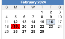 District School Academic Calendar for Pleasant Grove Elementaryentary School for February 2024