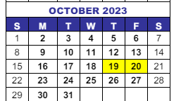 District School Academic Calendar for Ute Meadows Elementary School for October 2023