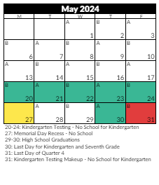 District School Academic Calendar for Fort Herriman Middle for May 2024