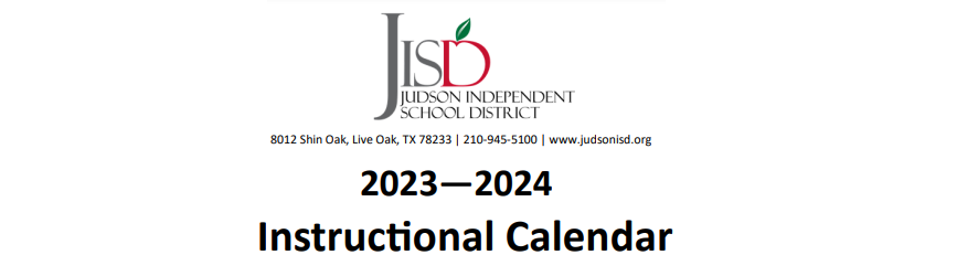 District School Academic Calendar for Judson Learning Acad