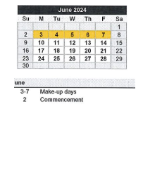 District School Academic Calendar for Kankakee Valley Intermediate Schl for June 2024