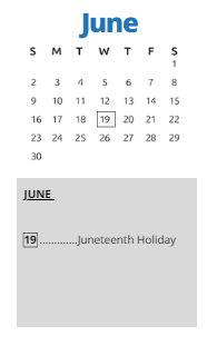 District School Academic Calendar for C. A. Franklin Elementary for June 2024