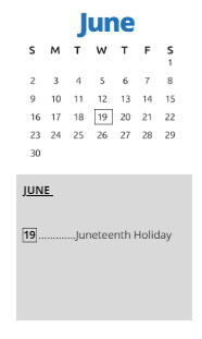 District School Academic Calendar for Satchel Paige Elementary for June 2024