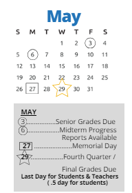 District School Academic Calendar for C. A. Franklin Elementary for May 2024