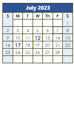 District School Academic Calendar for Windy Hills Elementary School for July 2023