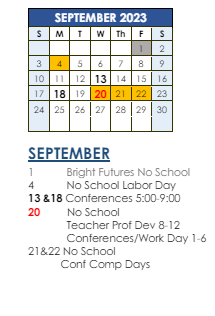 District School Academic Calendar for Windy Hills Elementary School for September 2023