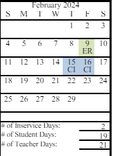 District School Academic Calendar for Nanwalek School for February 2024