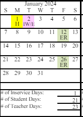 District School Academic Calendar for Soldotna Elementary for January 2024