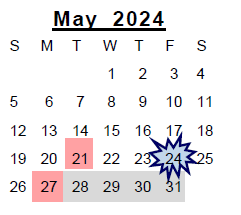 District School Academic Calendar for R C Hinsdale Elementary School for May 2024