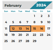 District School Academic Calendar for Kaiser Elementary for February 2024