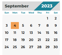 District School Academic Calendar for Mcdougle Elementary for September 2023