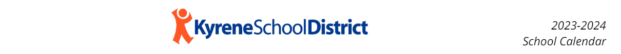 District School Academic Calendar for C I Waggoner School