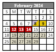 District School Academic Calendar for Lafayette Alternative Program For Students for February 2024