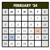 District School Academic Calendar for Union Elementary School for February 2024